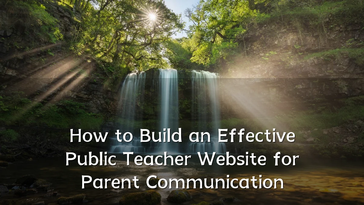 How to Build an Effective Public Teacher Website for Parent Communication