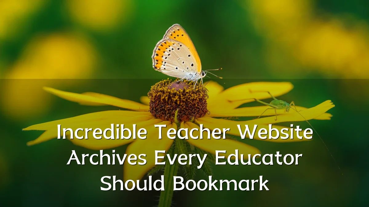Incredible Teacher Website Archives Every Educator Should Bookmark