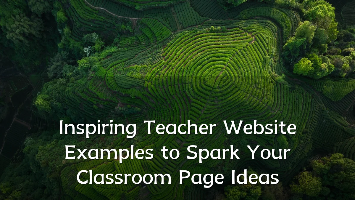 Inspiring Teacher Website Examples to Spark Your Classroom Page Ideas