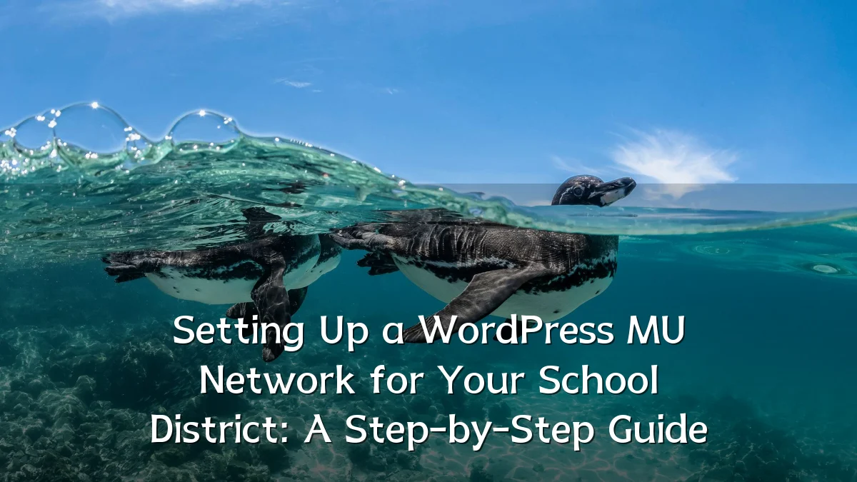 Setting Up a WordPress MU Network for Your School District: A Step-by-Step Guide