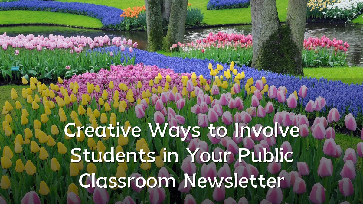 Creative Ways to Involve Students in Your Public Classroom Newsletter