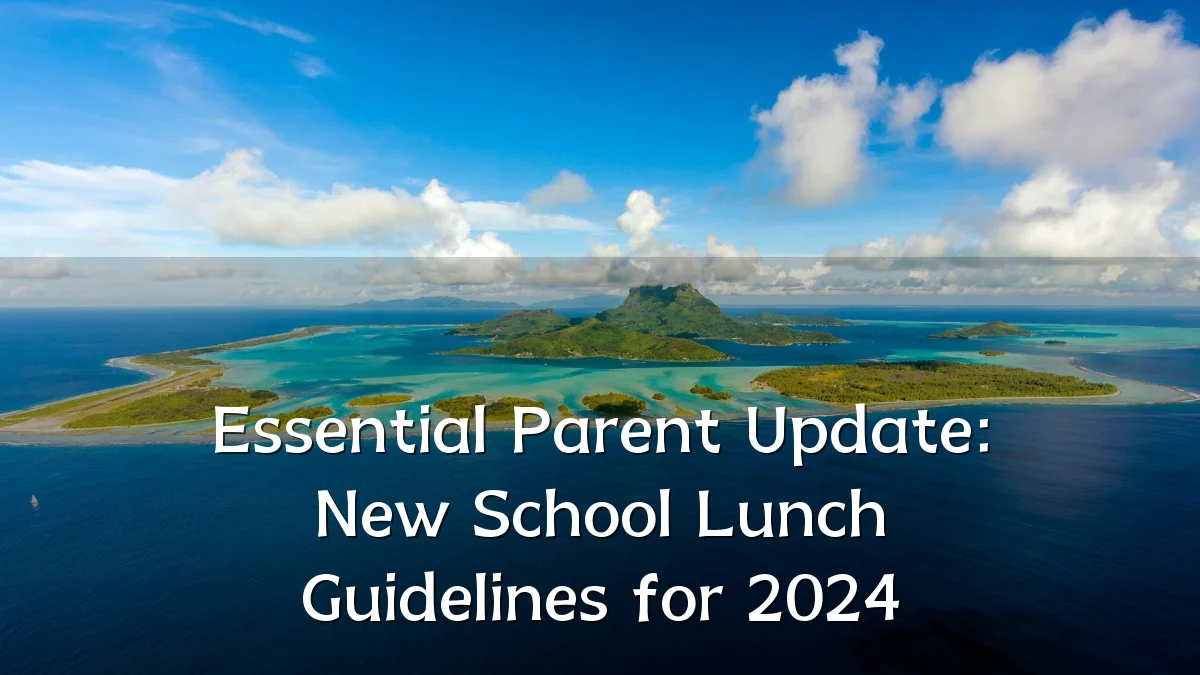Essential Parent Update: New School Lunch Guidelines for 2024