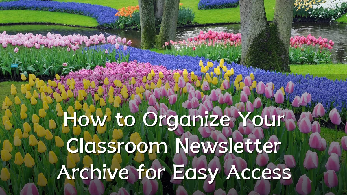 How to Organize Your Classroom Newsletter Archive for Easy Access