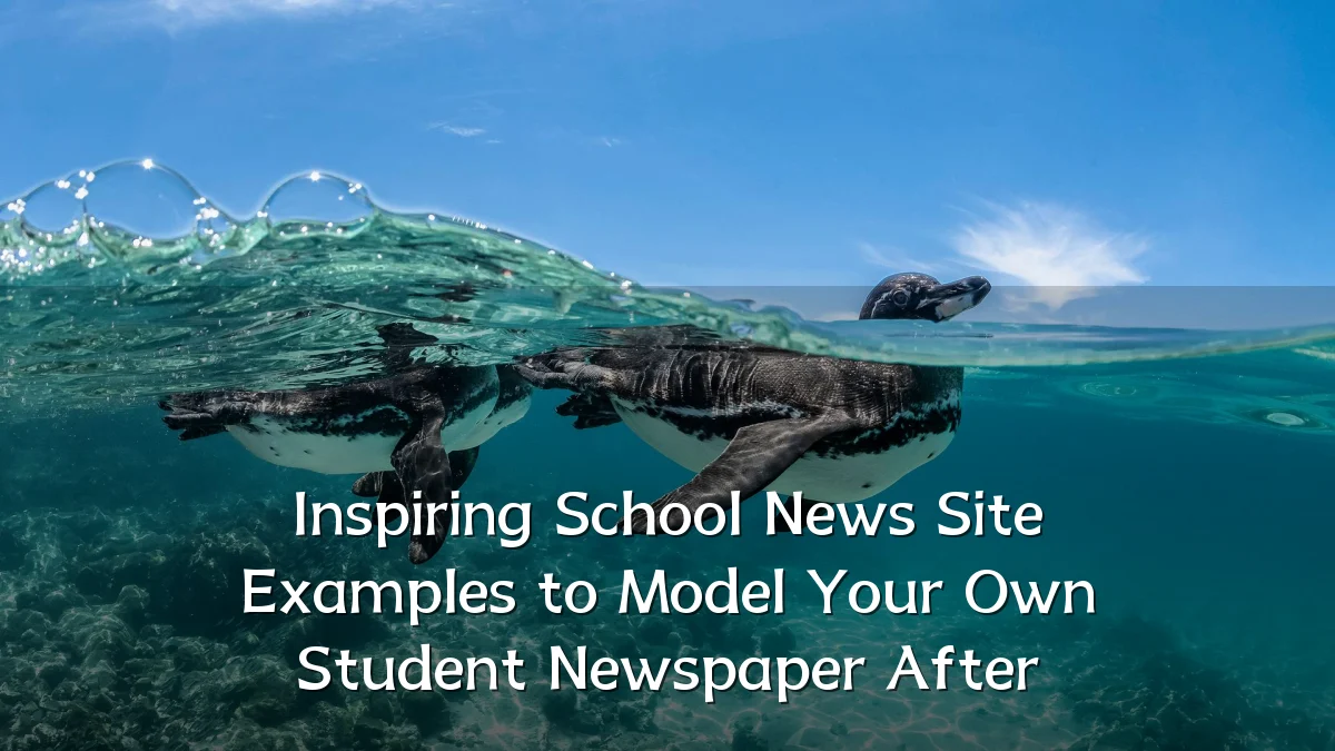 Inspiring School News Site Examples to Model Your Own Student Newspaper After